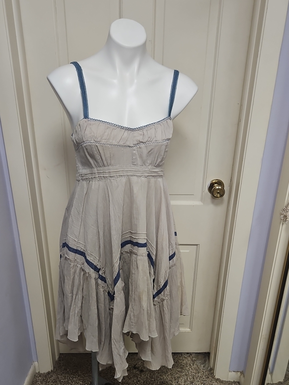 Cecico SO CUTE Cotton Gauze Adorable Spaghetti Strap Sundress
